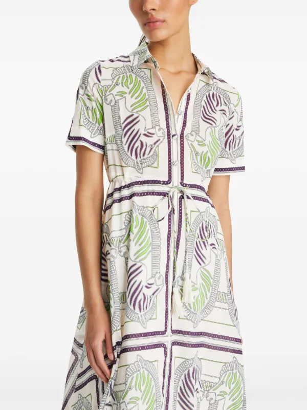 Tory Burch graphic-print Cotton Shirt Dress