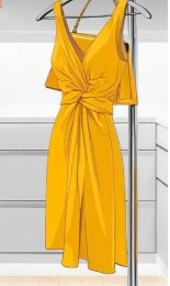 Yellow dress & bag