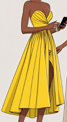 yellow dress