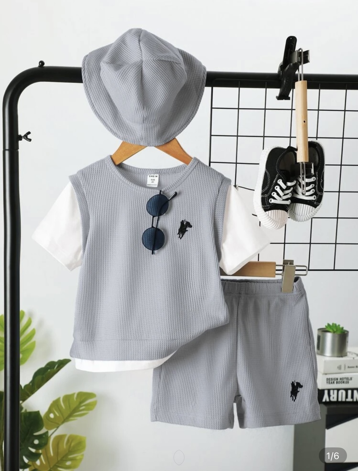 2 In 1 Tee & Shorts & Hat